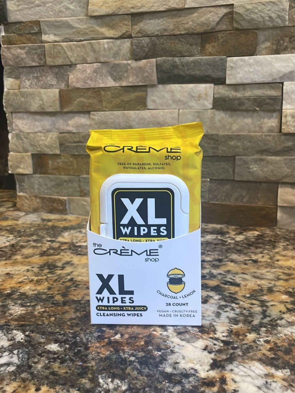 The Crème Shop XL Wipes - Yellow Packaging